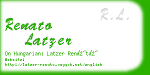 renato latzer business card